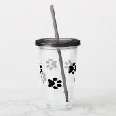 ブラックポープリントアクリルタンブラー アクリルタンブラー (左)