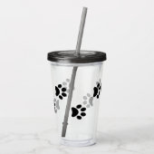 ブラックポープリントアクリルタンブラー アクリルタンブラー (裏面)