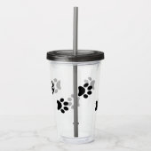 ブラックポープリントアクリルタンブラー アクリルタンブラー (正面)