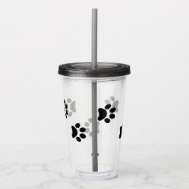 ブラックポープリントアクリルタンブラー アクリルタンブラー