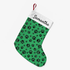 ブラックポープリントスモールクリスマスストッキング スモールクリスマスストッキング
