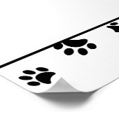 ブラックポープリントズプロフェッショナルペットシッター ポスター (角)