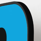 ブラックポープリントデザインピックボールパドル ピックルボールラケット (左詳細)