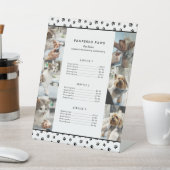 ブラックポープリントフォトコラージュPetサロンサービス 台座サイン (インサイチュ)