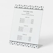 ブラックポープリントプロフェッショナルペットサロンサービス 台座サイン (正面)