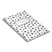 ブラックポープリントプロフェッショナルペットシッター ノートブック (右側)