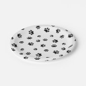 ブラックポープリントペットパーティー ペーパープレート (アングル)