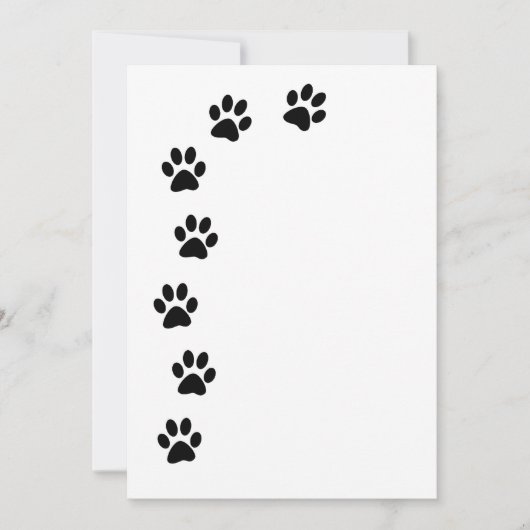 ブラックポープリント招待状 招待状 (正面)