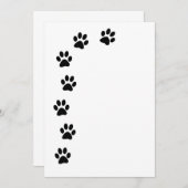 ブラックポープリント招待状 招待状 (正面/裏面)