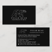 ブラックポーラーベア 名刺 (正面/裏面)