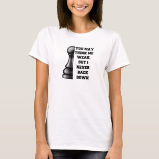 ブラックポーンチェスの強さレジリエンス戦略ポー Tシャツ