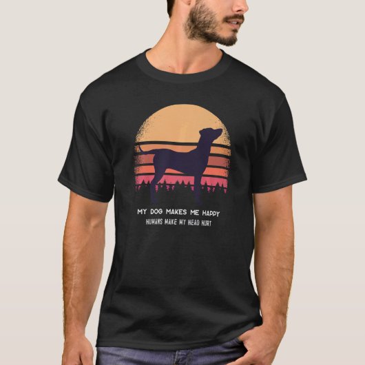 ブラックマウスレトロ3 Tシャツ (正面)
