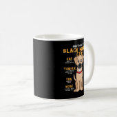 ブラックマウスcur解剖学おもしろい犬ママパパかわいいGif コーヒーマグカップ (正面右)