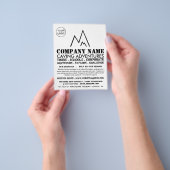 ブラックマウンテンのロゴ、カービングアドベンチャー広告ズ チラシ (手)