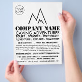 ブラックマウンテンのロゴ、カービングアドベンチャー広告ズ チラシ (手)