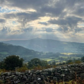 ブラックマウンテンズ、ブリコンビーコン、ウェールズの田舎 ジグソーパズル