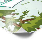 ブラックマウンテンニューハンプシャースキーポスター フォトプリント            (角)