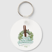 ブラックマウンテンニューハンプシャースキーロゴ。 キーホルダー (裏面)