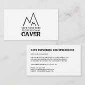 ブラックマウンテンロゴ、ケイブエクスプローラー、スポーツマン 名刺 (正面/裏面)