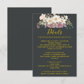 ブラックマグノリアの結婚式　詳細カード エンクロージャーカード (正面/裏面)