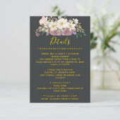 ブラックマグノリアの結婚式　詳細カード エンクロージャーカード (スタンド正面)