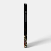 ブラックマグノリアモノグラム iPhoneケース (左側面)
