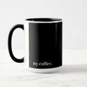 ブラックマグ 私のコーヒー マグカップ (左)