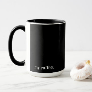 ブラックマグ 私のコーヒー マグカップ