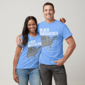 ブラックマサカーズ歴史地図 アフロアメリカ人の闘争 Tシャツ (ユニセックス)