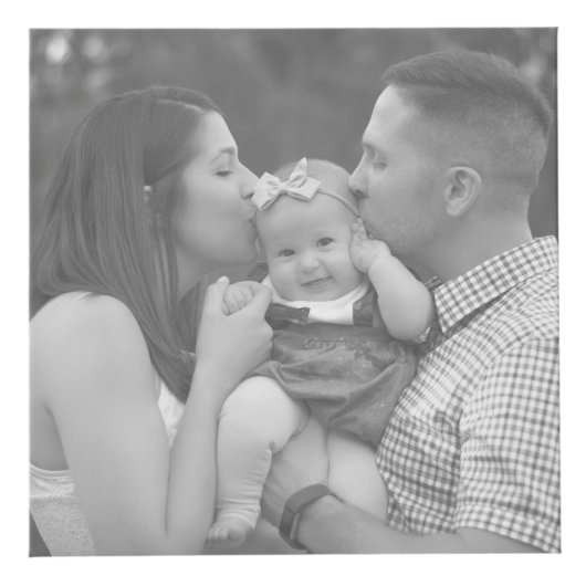 ブラックマザーエスト。年赤いハートファミリーフォトキューブ フォトキューブ (正面)