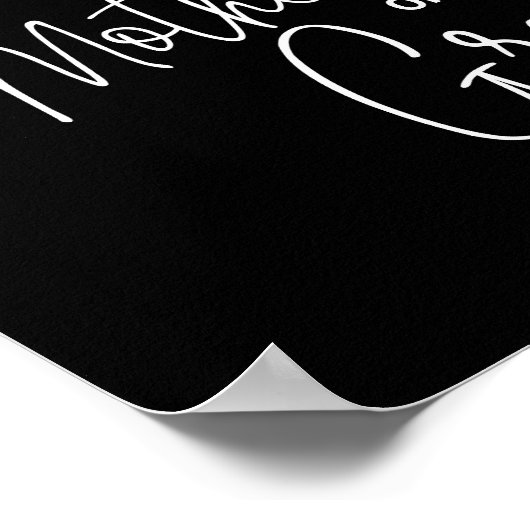 ブラックマザーグルームリザーブシートメモリアル結婚ズ ポスター (角)