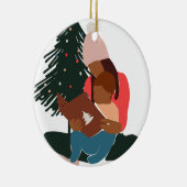 ブラックマザー/ソンホリデークリスマス セラミックオーナメント (右)