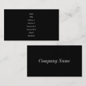 ブラックマジックの名刺 名刺 (正面/裏面)