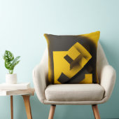 ブラックマスタード装飾用クッション クッション (椅子)