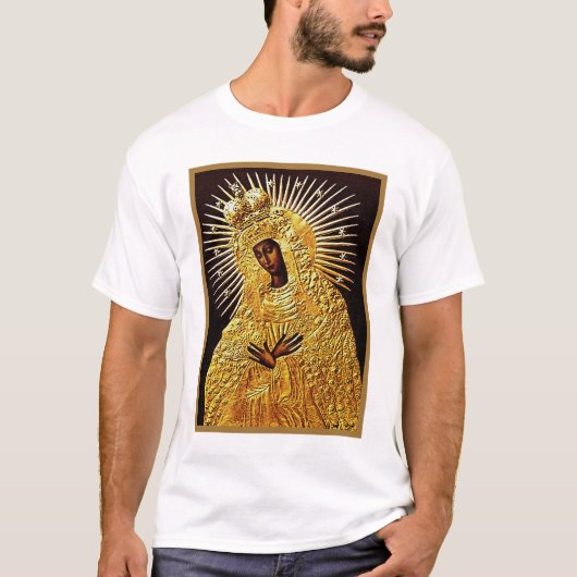 ブラックマドンナイン祈りの言葉 Tシャツ (正面)
