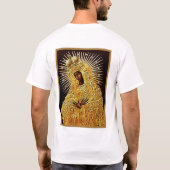 ブラックマドンナイン祈りの言葉 Tシャツ (裏面)