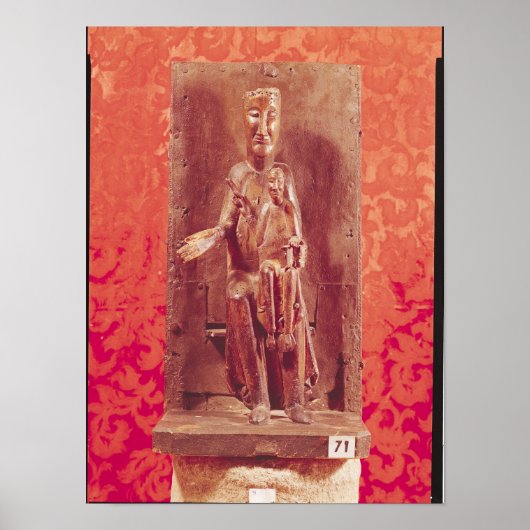 ブラックマドンナカタルーニャ学派11世紀 ポスター (正面)