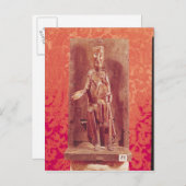 ブラックマドンナカタルーニャ学派11世紀 ポストカード (正面/裏面)