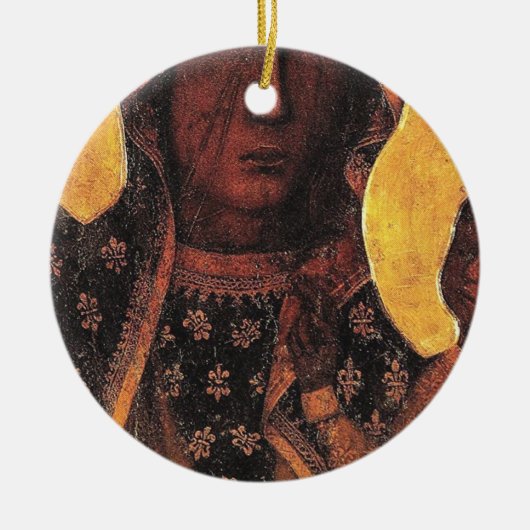 ブラックマドンナポーランド我らゼストチョワのレディ セラミックオーナメント (正面)