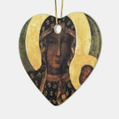 ブラックマドンナポーランドCzestochawaプリント セラミックオーナメント (左)