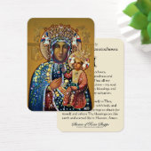 ブラックマドンナヴァージンメアリーカトリック祈りの言葉 (デスク)