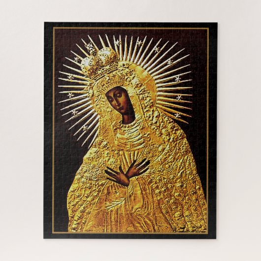 ブラックマドンナ祈りの言葉...アー素晴らしト ジグソーパズル (縦)