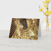 ブラックマドンナ·ポーランド我々の恵みの女神 カード (黄色い花)