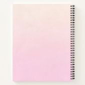 ブラックマネ付きピンクの北欧ユニコーン ノートブック (裏面)