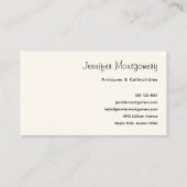 ブラックマネ付きピンクの北欧ユニコーン 名刺 (裏面)