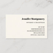 ブラックマネ付きピンクの北欧ユニコーン 名刺 (裏面)