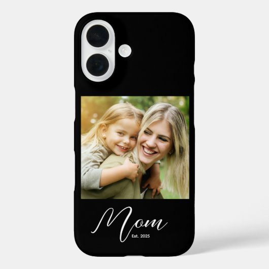 ブラックママになった記念のスクリプトフォトケース Case-Mate iPhoneケース (裏面)