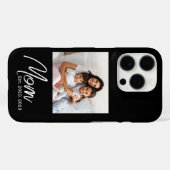 ブラックママになった記念のスクリプトフォトケース Case-Mate iPhoneケース (裏面 (横))