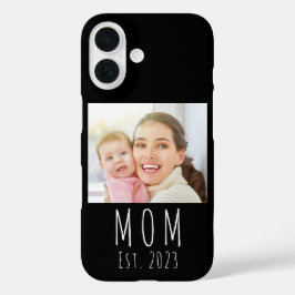 ブラックママになった記念のスクリプトフォトケース-Mate iPhone 16ケース