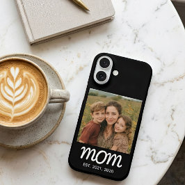 ブラックママになった記念のスクリプトフォト iPhone 16ケース